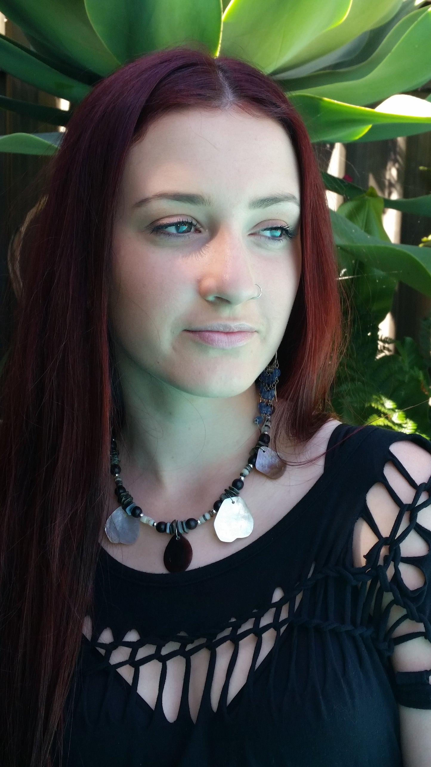 Necklace 015 Black Lip Shell Turtle