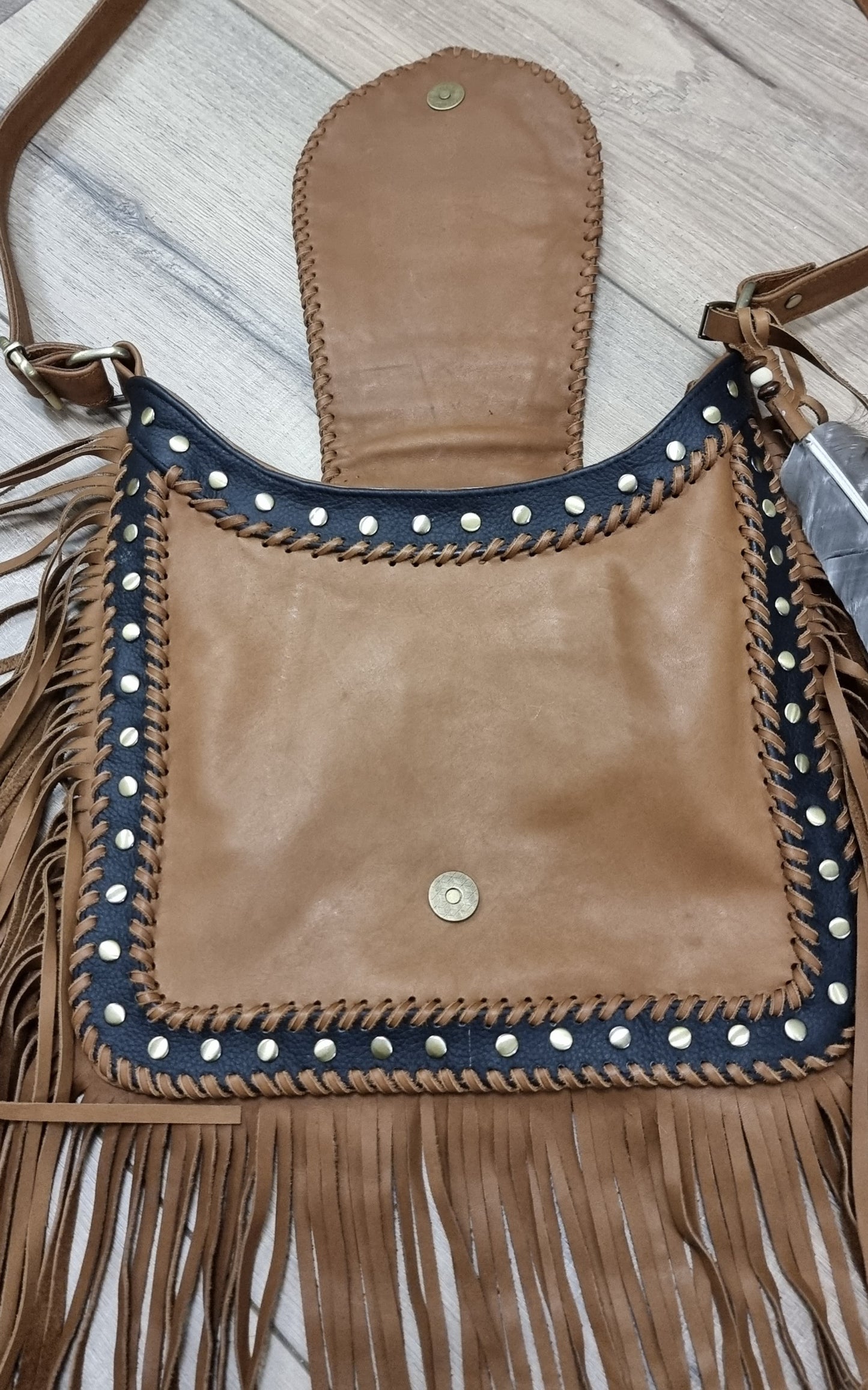 Leather Bag - Peacock Princess