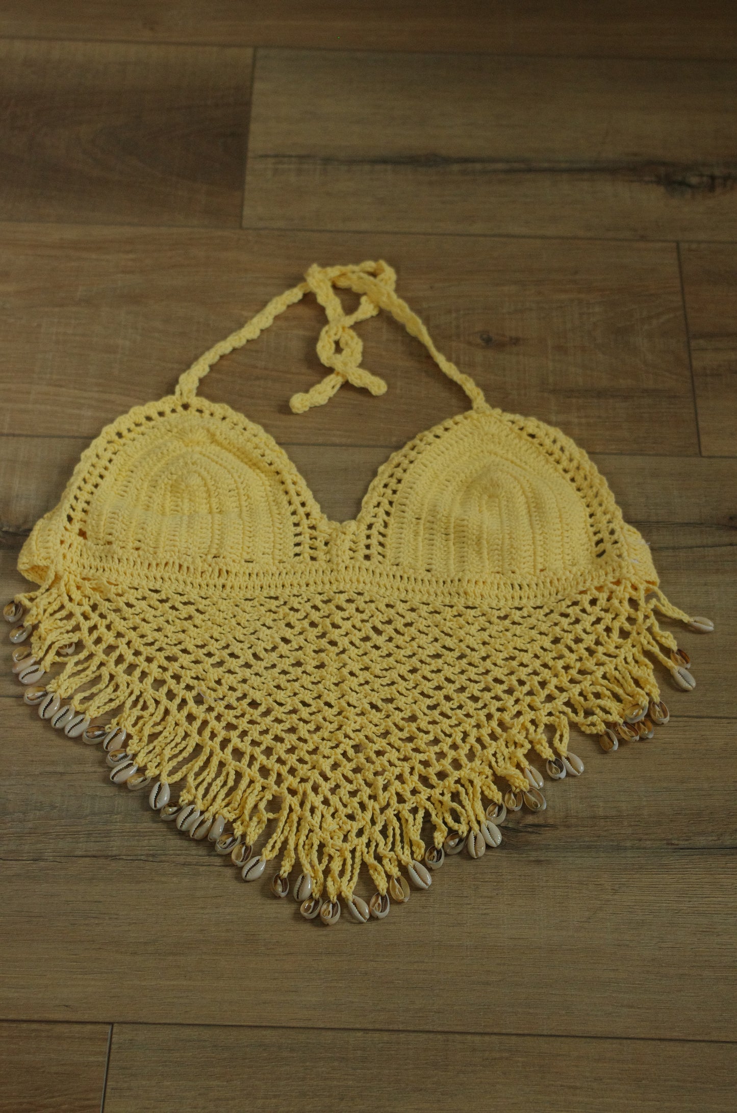 Crochet Tops V front w/shell