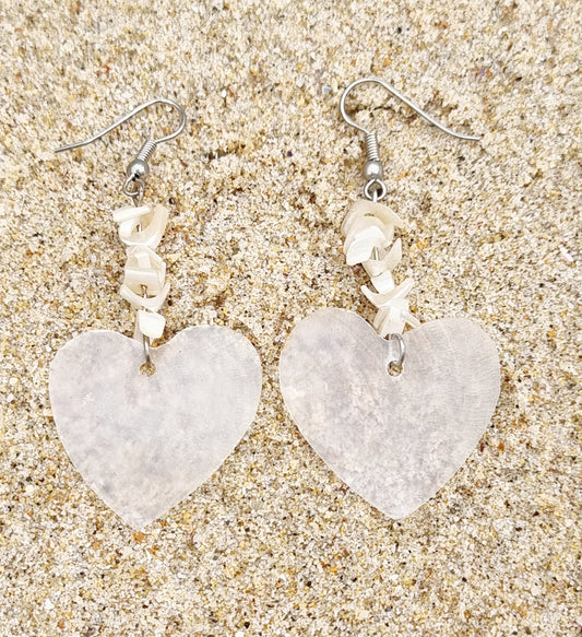 Earring Shell Heart 57