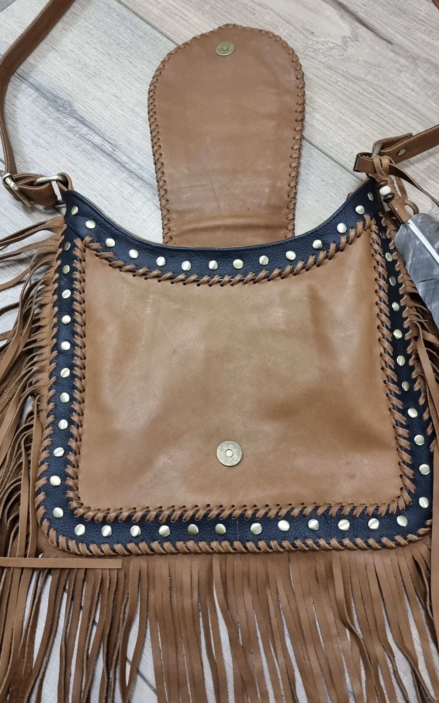 Leather Bag - Peacock Princess