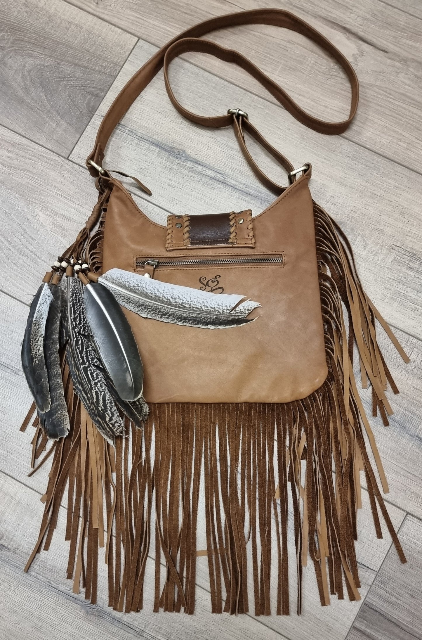 Leather Bag - Peacock Princess