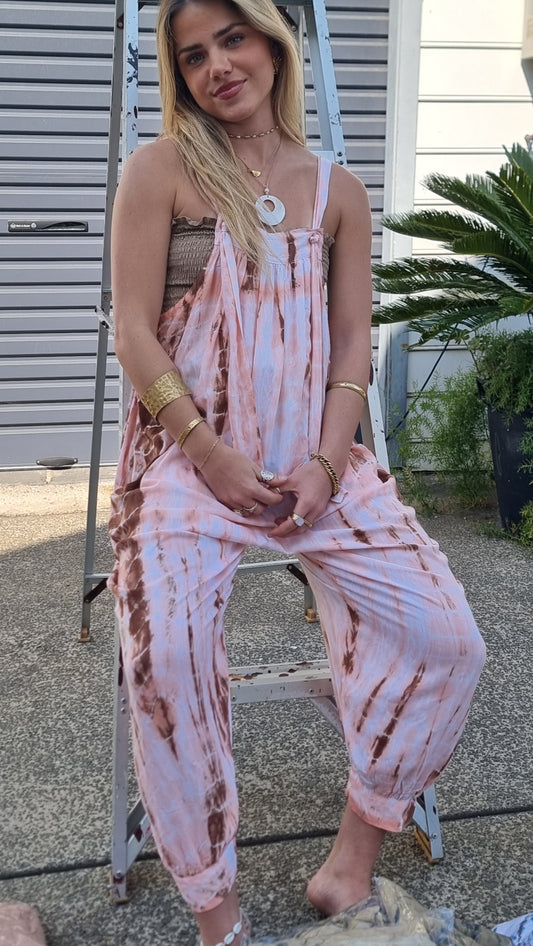 Overalls Oversized in 12 Tie-dye Colors