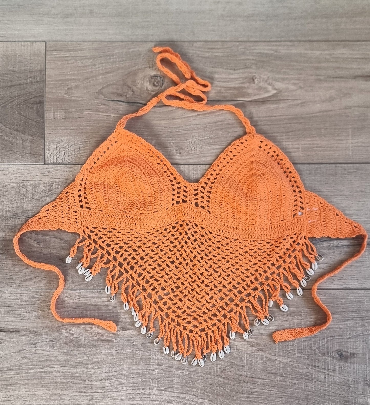 Crochet Tops V front w/shell