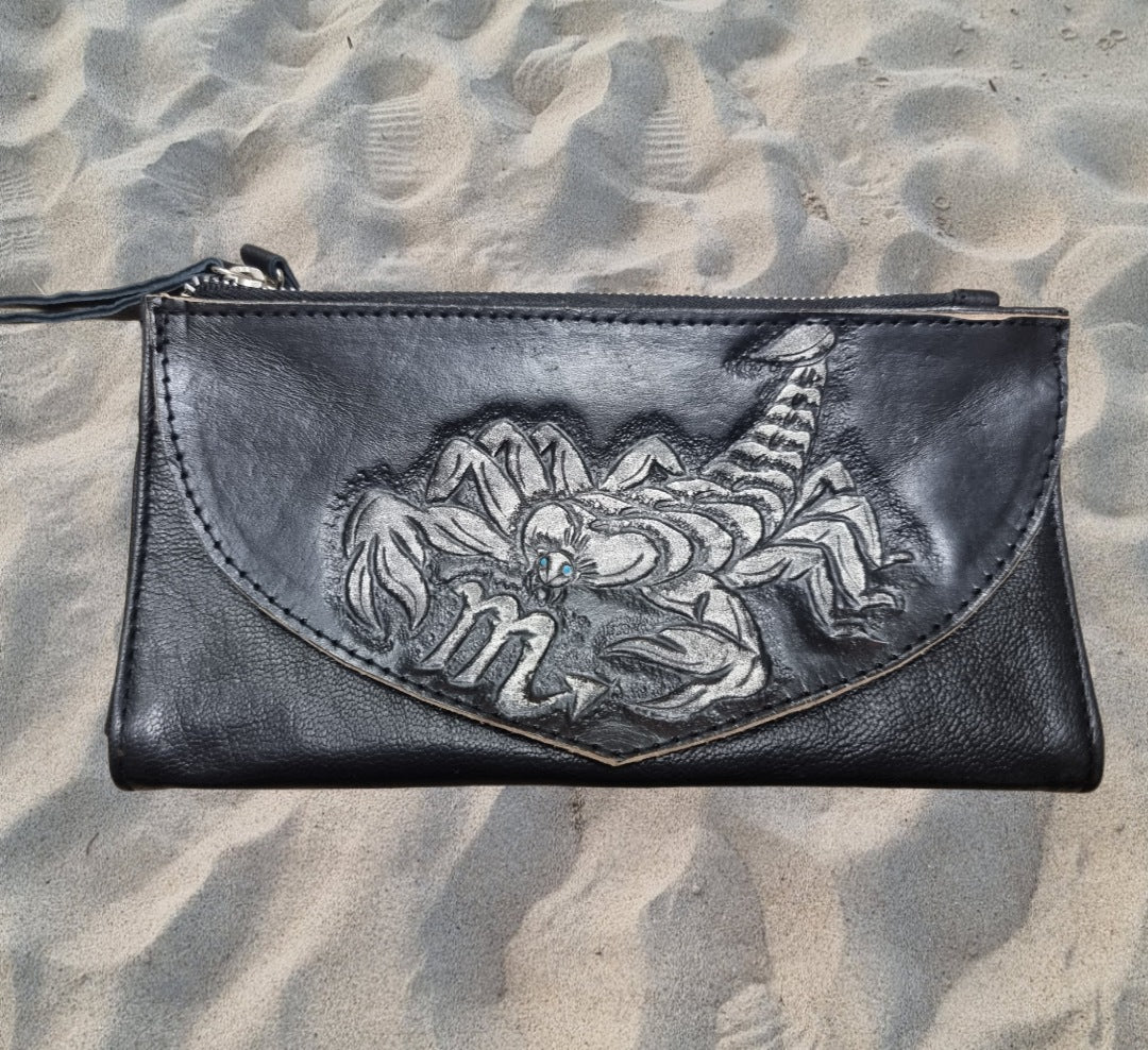 Leather Purse Scorpio